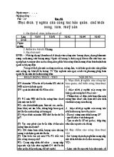 Giáo án Công nghệ Lớp 10 - Tiết 23+24